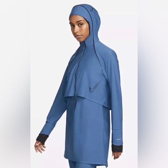 Nike Jackets & Blazers - NWOT Nike Women's Blue Hooded Jacket
Nike Swim Victory Luxe Modest Tunic